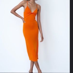 Zara Cut Out Pleated Dress